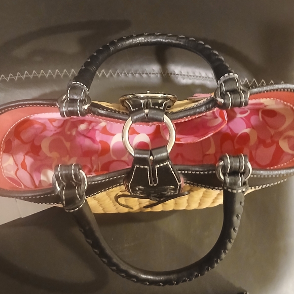 Vintage COACH Never Used Deadstock Limited Edition Soho Straw Bag - Picture 8 of 16